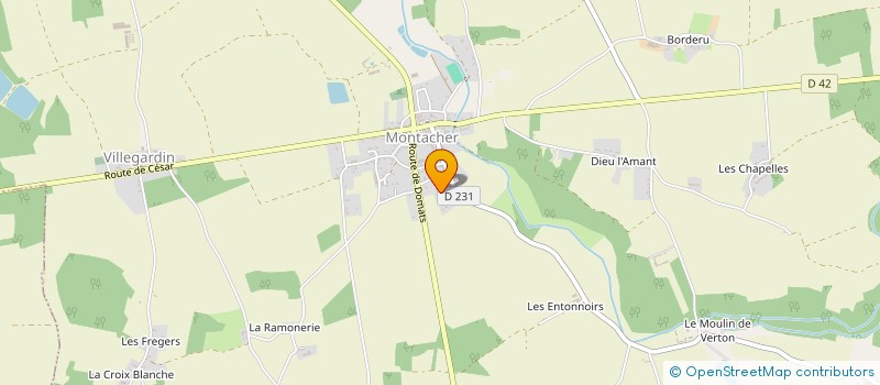 localisation de l'entreprise MUSIC 'ALL+  MONTACHER-VILLEGARDIN