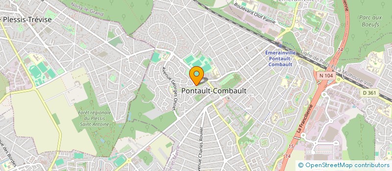localisation de l'entreprise MUSIC'ALL COMPANY à PONTAULT-COMBAULT