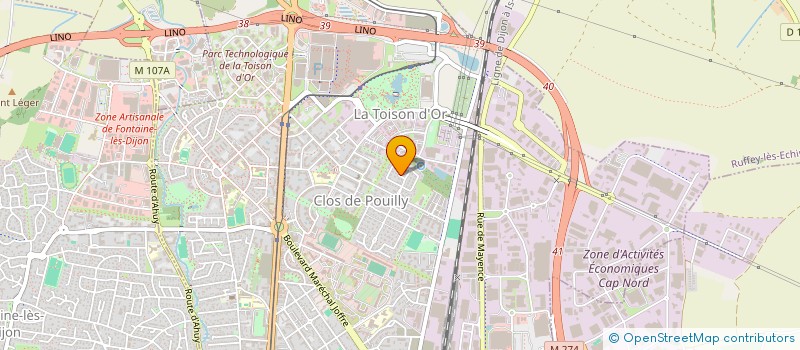 localisation de l'entreprise MUSIC ALL FOREVER  DIJON