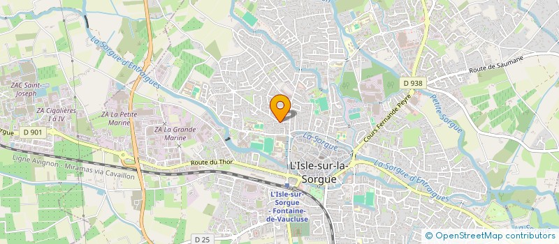 localisation de l'entreprise MUSIC AMANDINE  L'ISLE-SUR-LA-SORGUE