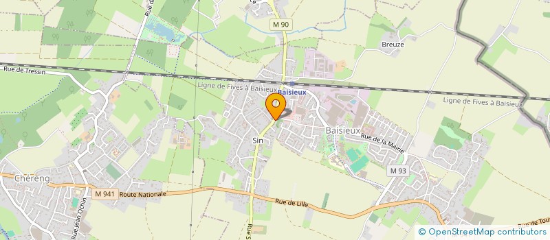 localisation de l'entreprise MUSIC AND FUN  BAISIEUX