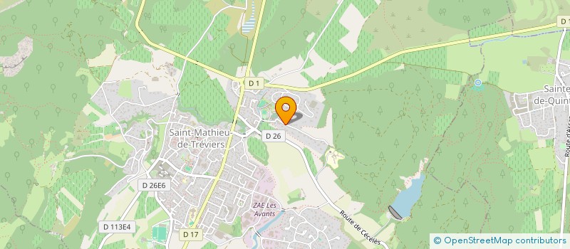 localisation de l'entreprise MUSIC ANGEL  SAINT-MATHIEU-DE-TREVIERS