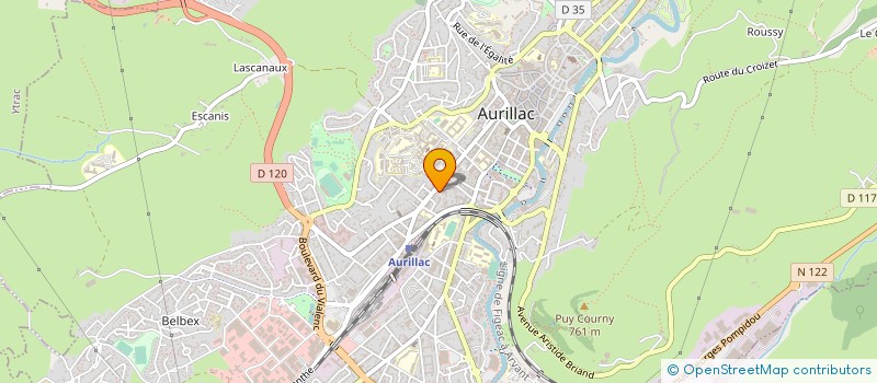 localisation de l'entreprise MUSIC ARTIST à AURILLAC