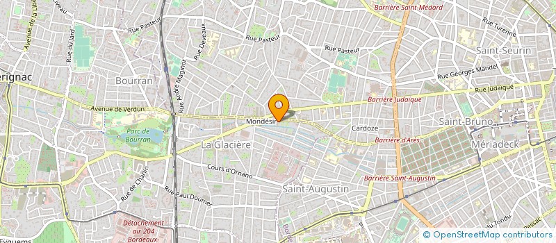 localisation de l'entreprise MUSIC AUDIO SHOP à MERIGNAC