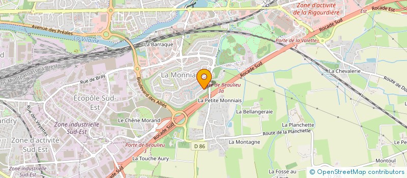 localisation de l'entreprise MUSIC & BEAT PRODUCTIONS (M&B PRODUCTIONS) à CESSON-SEVIGNE