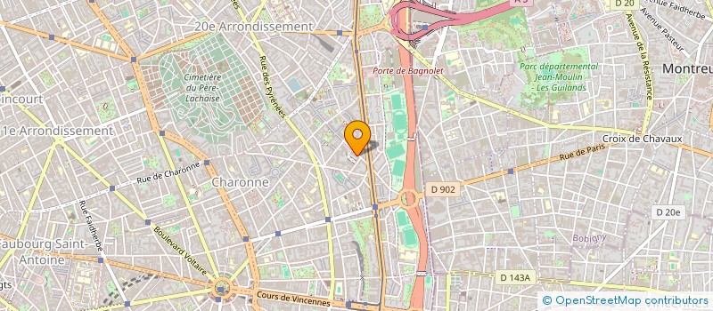 localisation de l'entreprise MUSIC BOX  PARIS