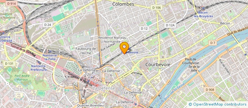 localisation de l'entreprise MUSIC BUSINESS à COURBEVOIE