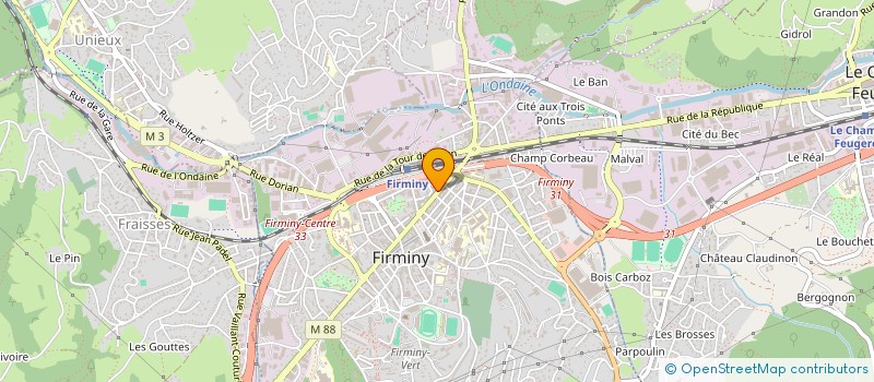 localisation de l'entreprise MUSIC CENTRAL à FIRMINY