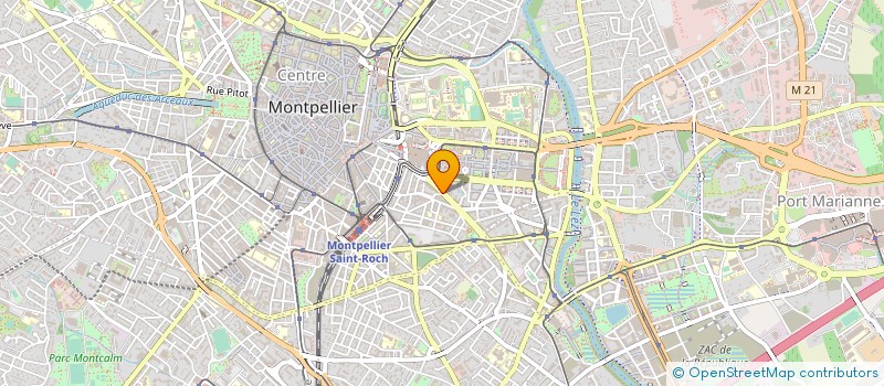 localisation de l'entreprise MUSIC CLUB POLYGONE à MONTPELLIER