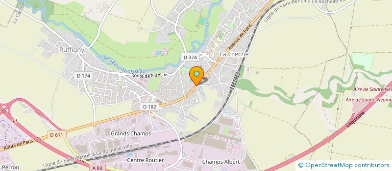 localisation de l'entreprise MUSIC DANCE  LA CRECHE