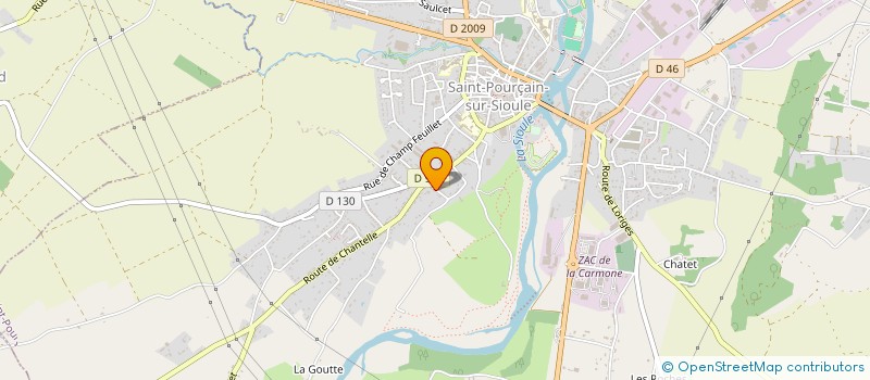 localisation de l'entreprise MUSIC DIFFUSION  SAINT-POURCAIN-SUR-SIOULE