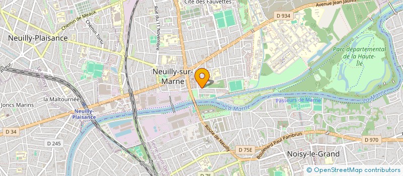 localisation de l'entreprise MUSIC ET LOISIRS à NEUILLY-SUR-MARNE