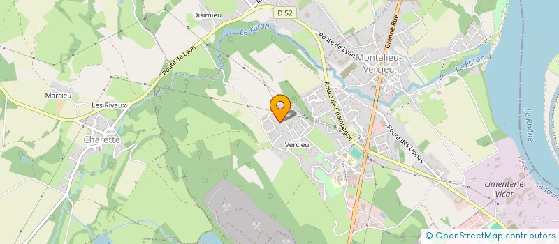 localisation de l'entreprise MUSIC'EVENEMENT  MONTALIEU-VERCIEU