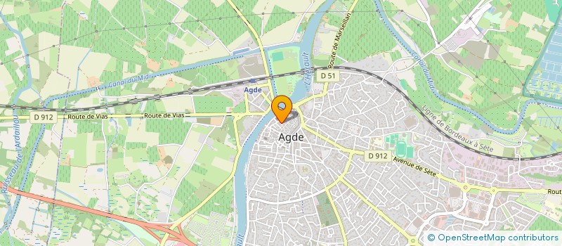 localisation de l'entreprise MUSIC FACTORY  AGDE