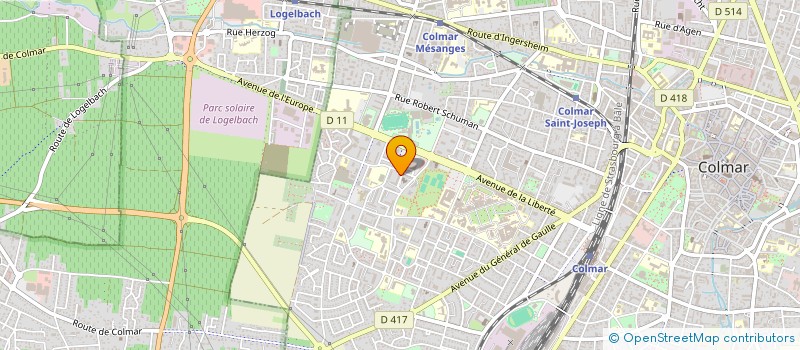 localisation de l'entreprise MUSIC HALL GROUPE LES FAUVETTES COLMAR  COLMAR