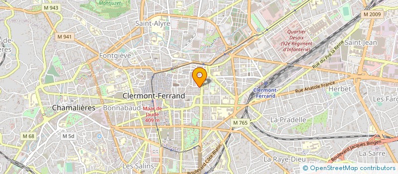 localisation de l'entreprise MUSIC HALL VARIETES  CLERMONT-FERRAND