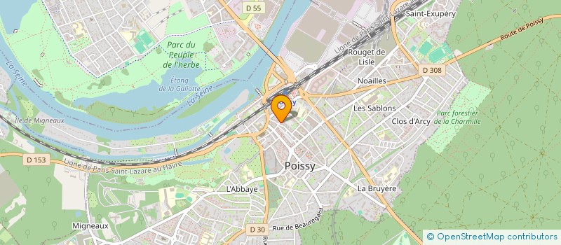 localisation de l'entreprise MUSIC LAB à POISSY