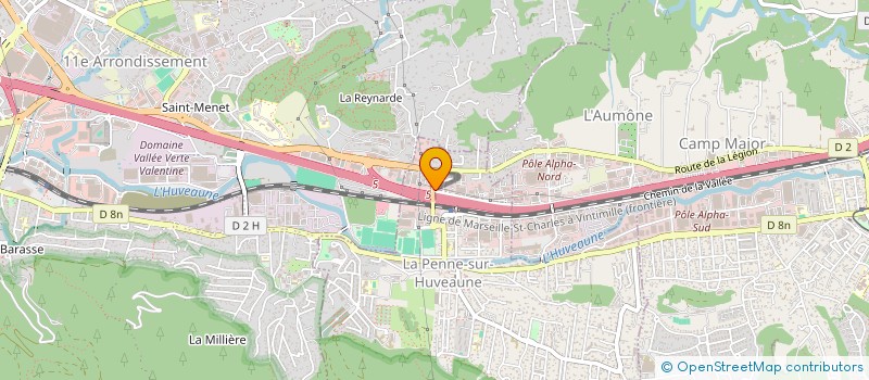 localisation de l'entreprise MUSIC'N'MIX  LA PENNE-SUR-HUVEAUNE