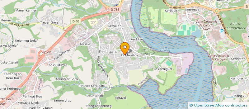 localisation de l'entreprise MUSIC & SCENE  QUIMPER