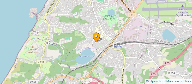 localisation de l'entreprise MUSIC & TEMPO à BIARRITZ