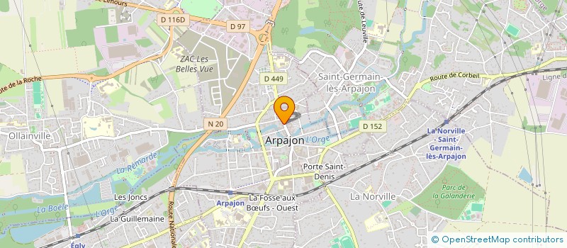 localisation de l'entreprise MUSIC WAY  ARPAJON