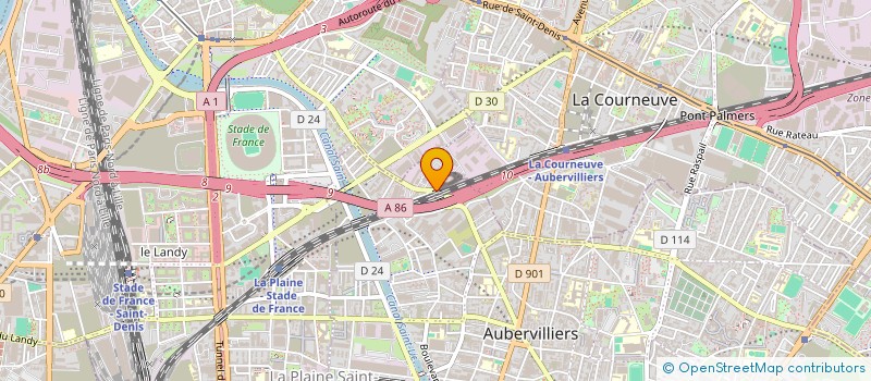 localisation de l'entreprise MUSIC WEB AND MULTIMEDIA à AUBERVILLIERS