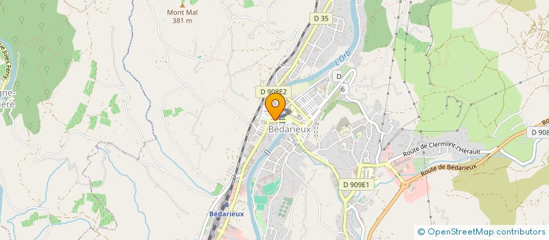 localisation de l'entreprise MUSICA FELICE à BEDARIEUX