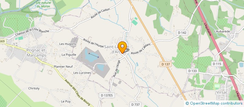 localisation de l'entreprise MUSICA PER TUTTI !  SAINT-LAURENT-D'ARCE