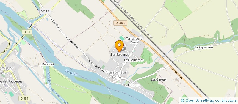 localisation de l'entreprise MUSICA PERKU. à OUSSON-SUR-LOIRE