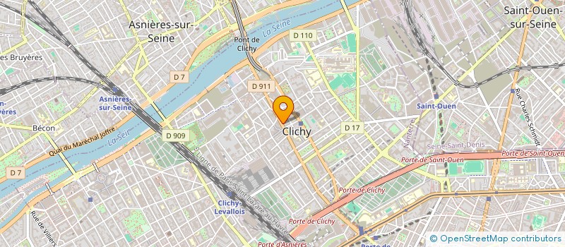 localisation de l'entreprise MUSICAL GIFT RECORD à CLICHY