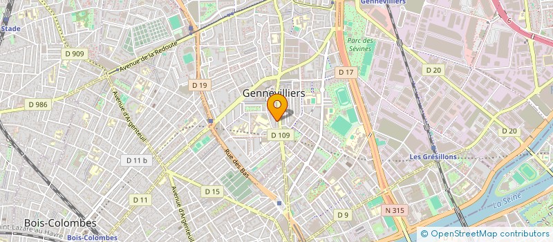 localisation de l'entreprise MUSICAL HEALING à GENNEVILLIERS