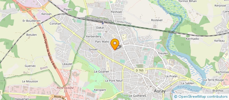 localisation de l'entreprise MUSICAL RE à AURAY