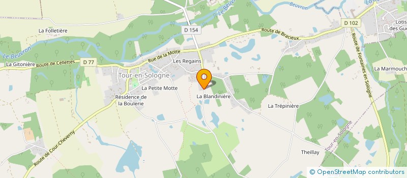 localisation de l'entreprise MUSICALE PRODUCTION  TOUR-EN-SOLOGNE