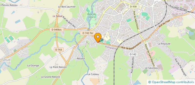 localisation de l'entreprise MUSICAUDIO PRODUCTION à POMPAIRE