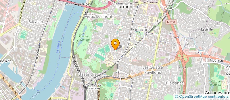 localisation de l'entreprise MUSICAVIE  LORMONT