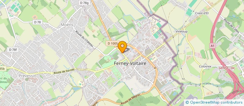 localisation de l'entreprise MUSICAVOLTA à FERNEY-VOLTAIRE