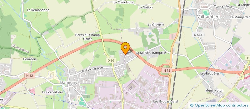 localisation de l'entreprise MUSICHOEURDEON D'ALENCON à VALFRAMBERT