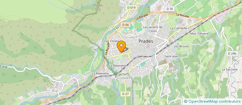 localisation de l'entreprise MUSICIENS DU CONFLENT  PRADES