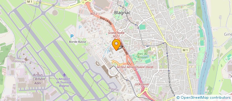 localisation de l'entreprise MUSICOM  BLAGNAC