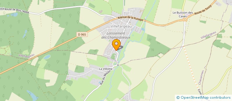 localisation de l'entreprise MUSICOTHERAPIE BOURGOGNE à VILLEFARGEAU