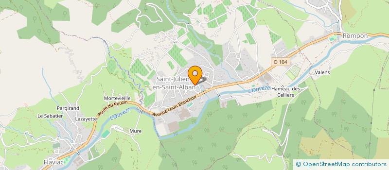 localisation de l'entreprise MUSIK'LIB  SAINT-JULIEN-EN-SAINT-ALBAN