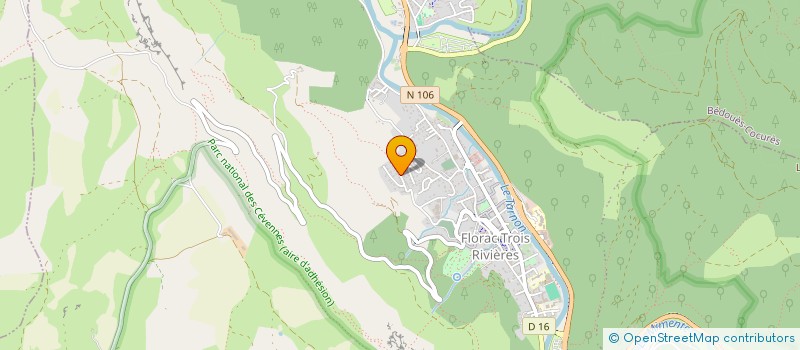 localisation de l'entreprise MUSIK'N MAX  FLORAC TROIS RIVIERES