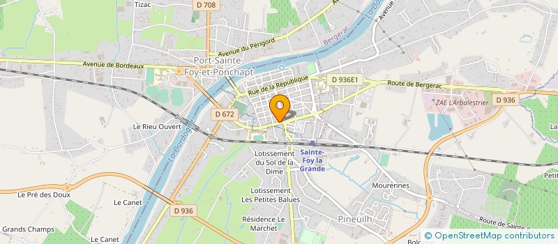 localisation de l'entreprise MUSIK POOL  SAINTE-FOY-LA-GRANDE
