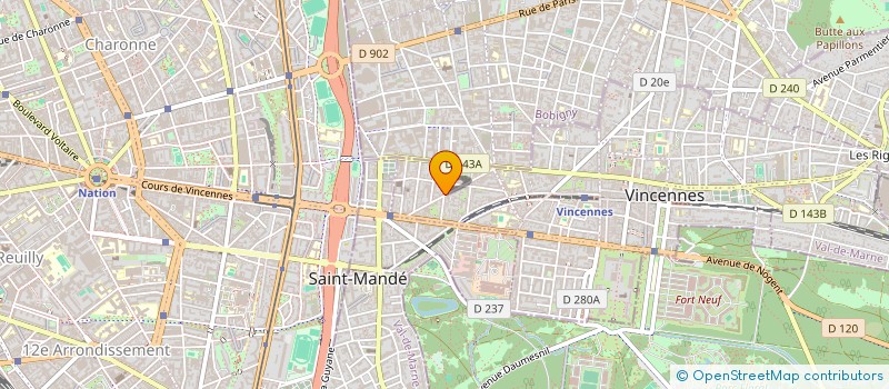localisation de l'entreprise MUSIKE à VINCENNES