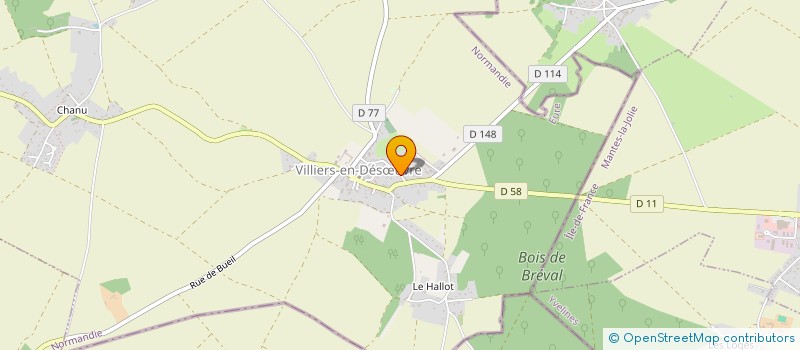 localisation de l'entreprise MUSIQUAL  VILLIERS-EN-DESUVRE