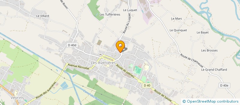 localisation de l'entreprise MUSIQUE 2000  LES AVENIERES VEYRINS-THUELLIN