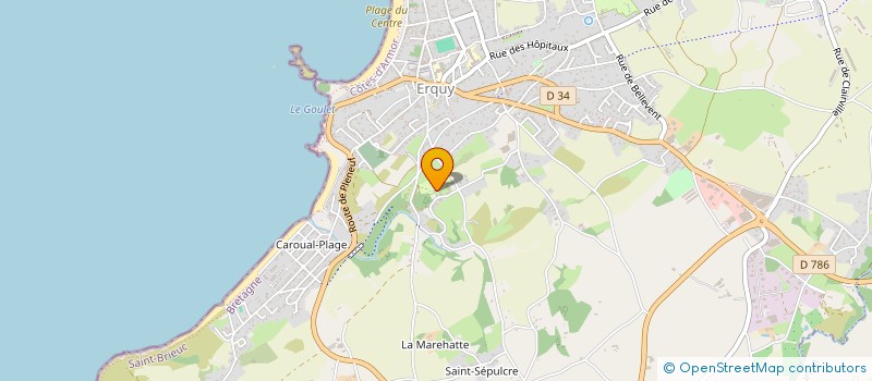 localisation de l'entreprise MUSIQUE A LA VILLE ROGON  ERQUY