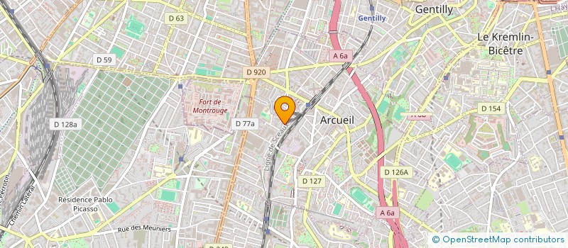 localisation de l'entreprise MUSIQUE A TOUS LES ETAGES  ARCUEIL