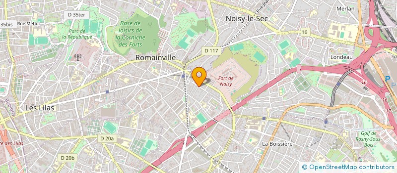 localisation de l'entreprise MUSIQUE ACOUSTIQUE CONVIVIALE à ROMAINVILLE