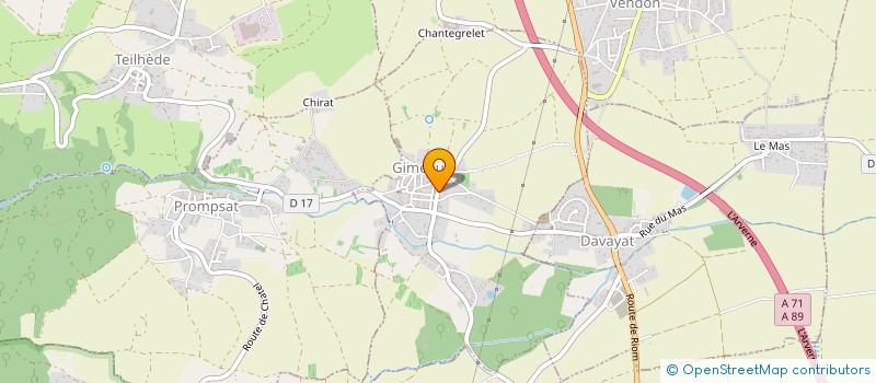 localisation de l'entreprise MUSIQUE ACTIONS  GIMEAUX